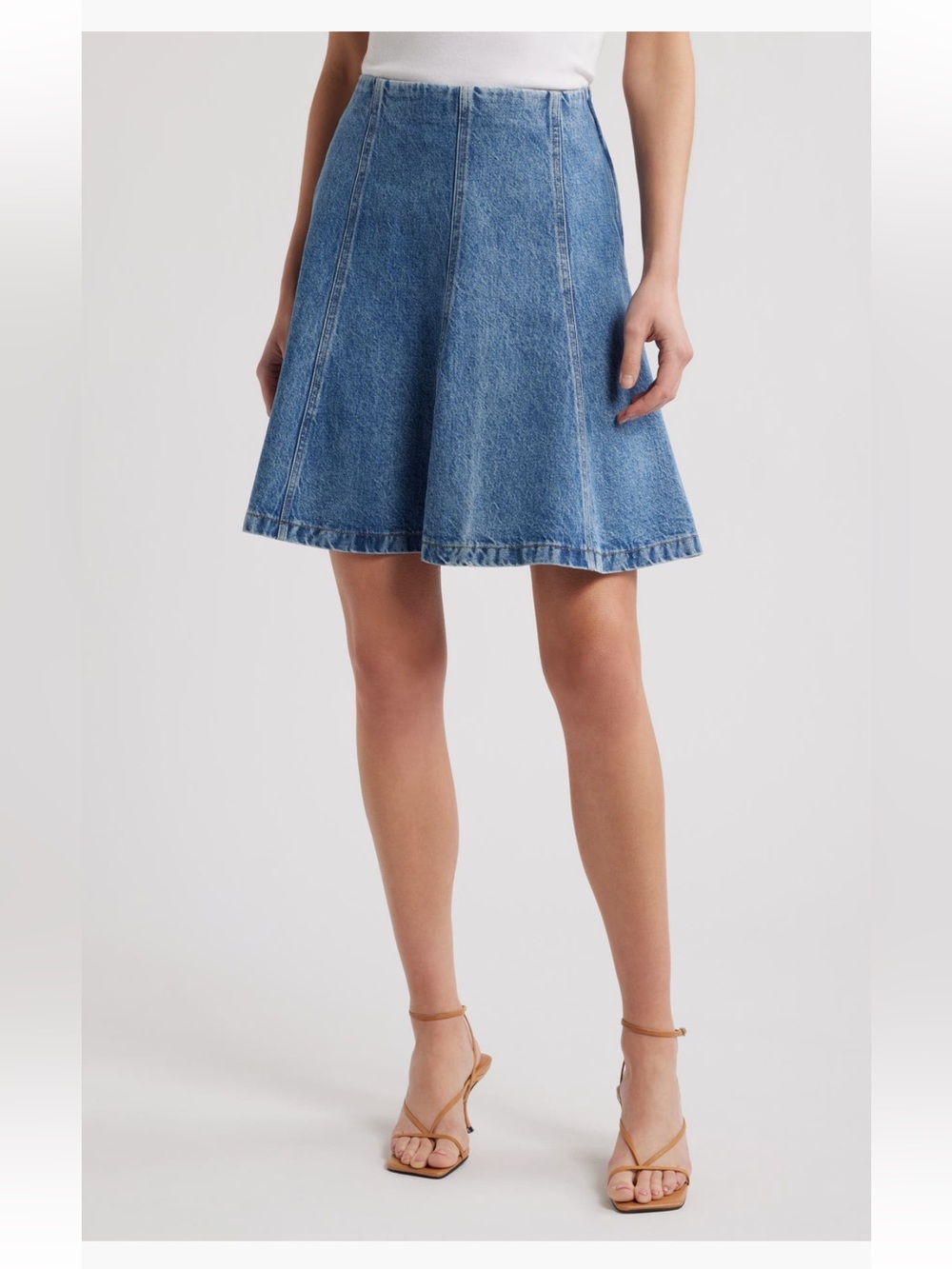 FRAME The Sway Denim Skirt Jean skirt frolic clean  above the knee size 29 NWT